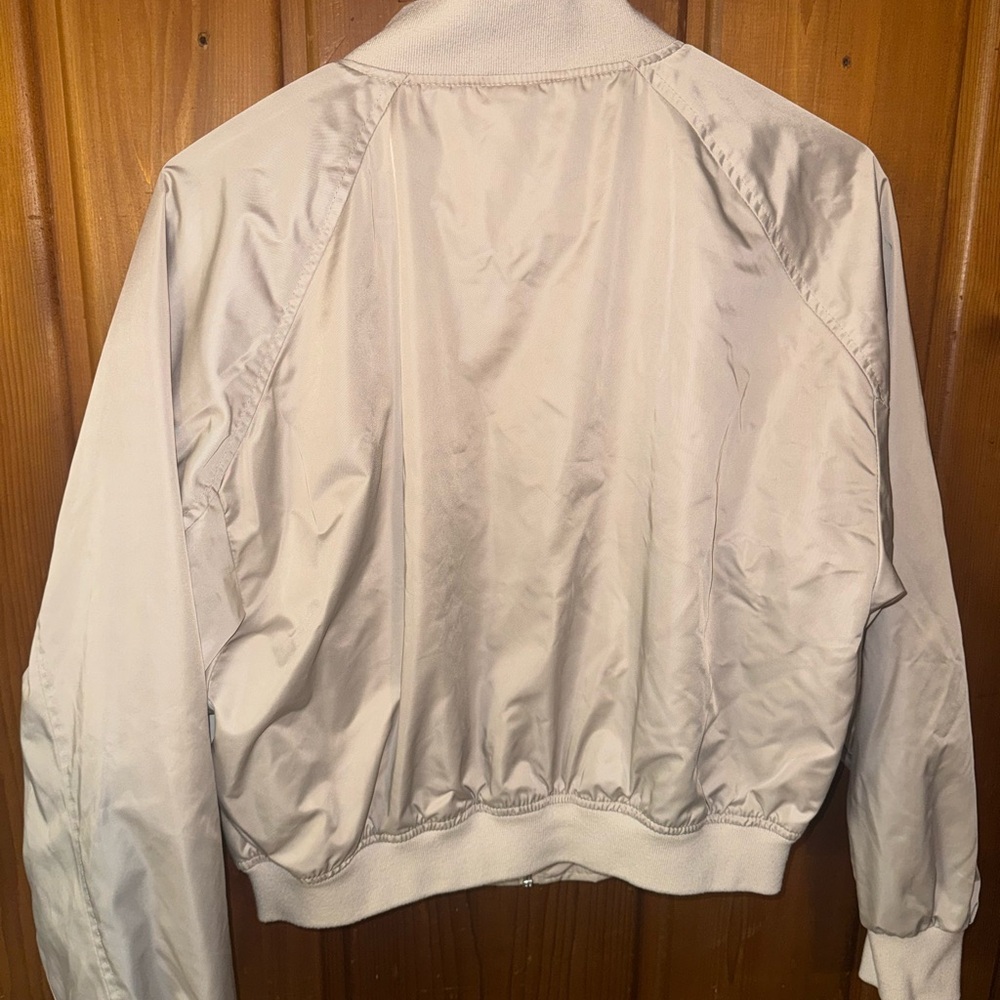 Abercrombie & Fitch Light Tan Bomber Jacket - Picture 4 of 4
